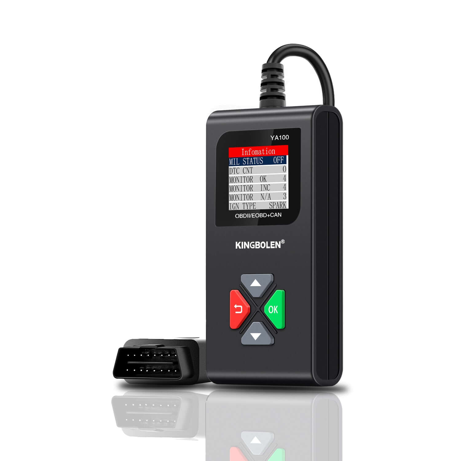 KINGBOLEN® YA100 Auto OBD2 Scanner For Car Exhaust Inspection