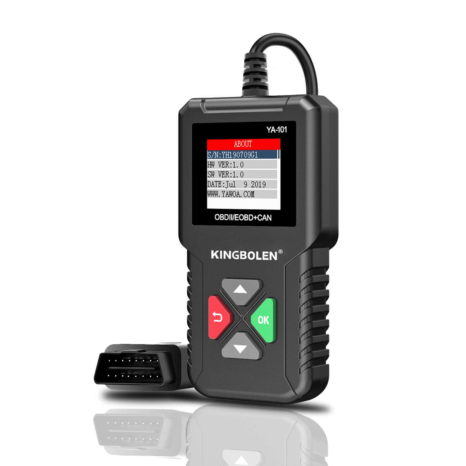 KINGBOLEN YA101 Car OBD2 Scanner for Check Engine Light