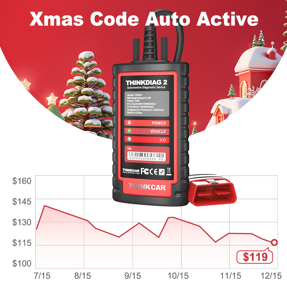 {Beat The 'Zon Prices}THINKCAR® ThinkDiag 2 CAN-FD Bi-directional OBD2 Scanner