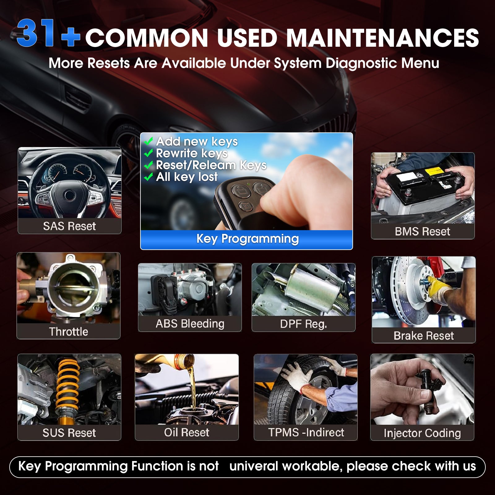 KINGBOLEN® K7 All Systems Bidirectional Test Bluetooth OBD2 Scanner with 3 Years Free update