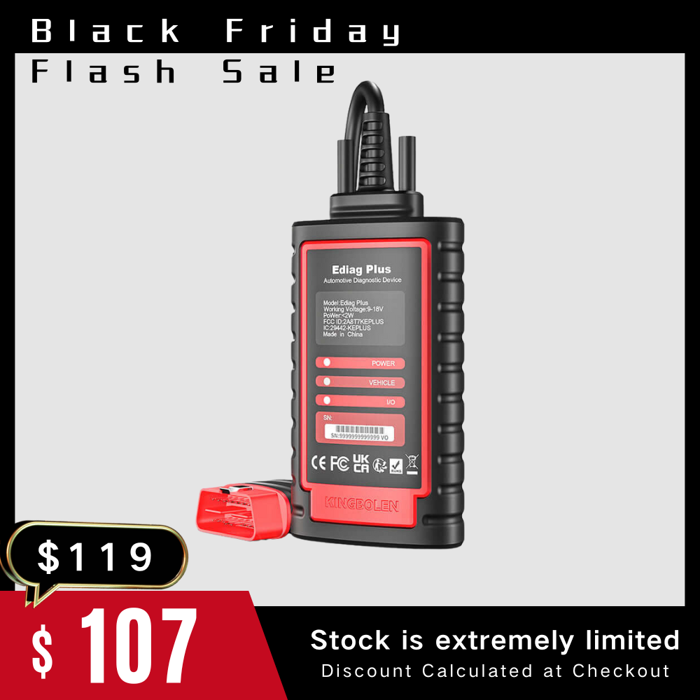 KINGBOLEN® Ediag Plus All Systems Bidirectional ECU Coding CAN-FD OBD2 Scanner