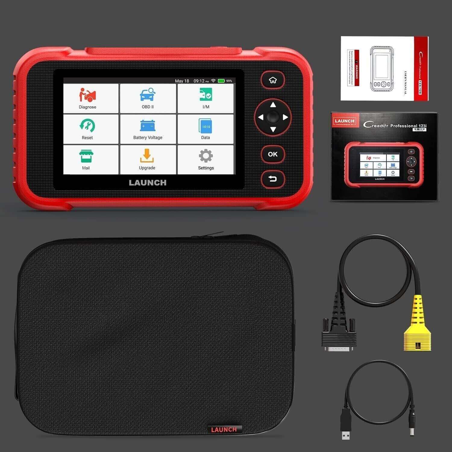 2025 Launch CRP129X OBD2 Scanner, Full System Diagnostic Tool With ABS SRS SAS TPMS, 5-Year Warranty