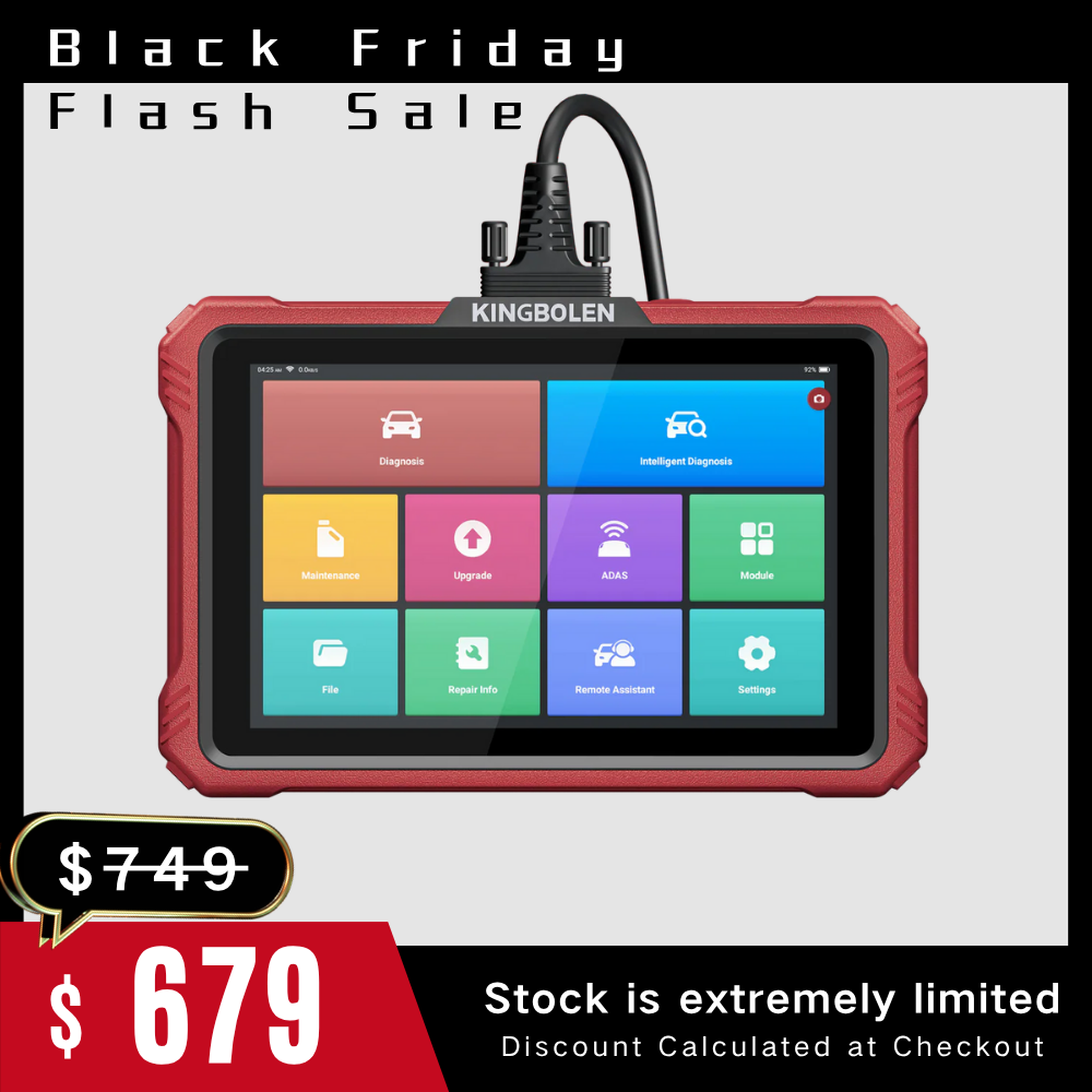 2025 Kingbolen K10 Elite CANFD&Doip Obd2 Scanner 40+ Resets All System Car Diagnostic Tools With ECU Coding Active Test Guide Function