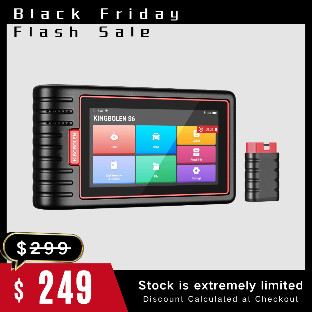 KINGBOLEN® S6 Bluetooth OBD2 Scanner with 28 Reset Functions and Lifetime Free Update