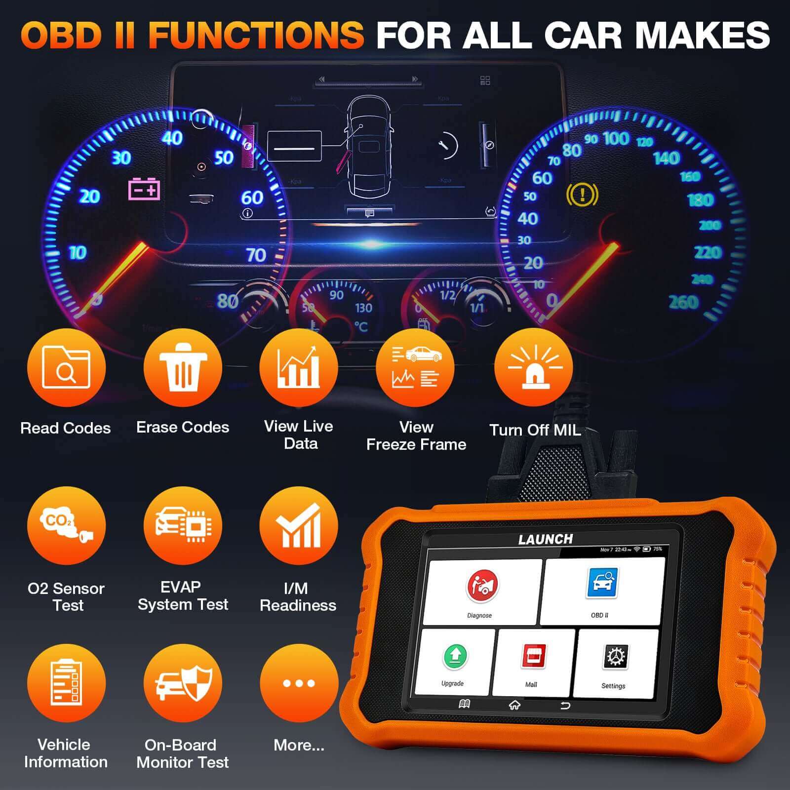 LAUNCH X431 Creader Elite 2.0 OBD2 Scanner for BMW