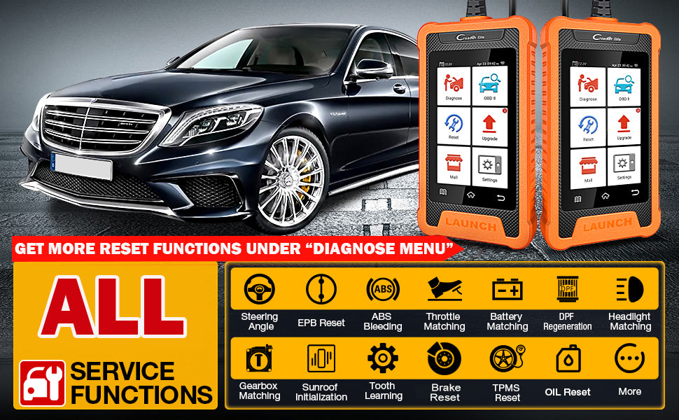 LAUNCH X431 Creader Elite - OBD2 Scanner for Mercedes