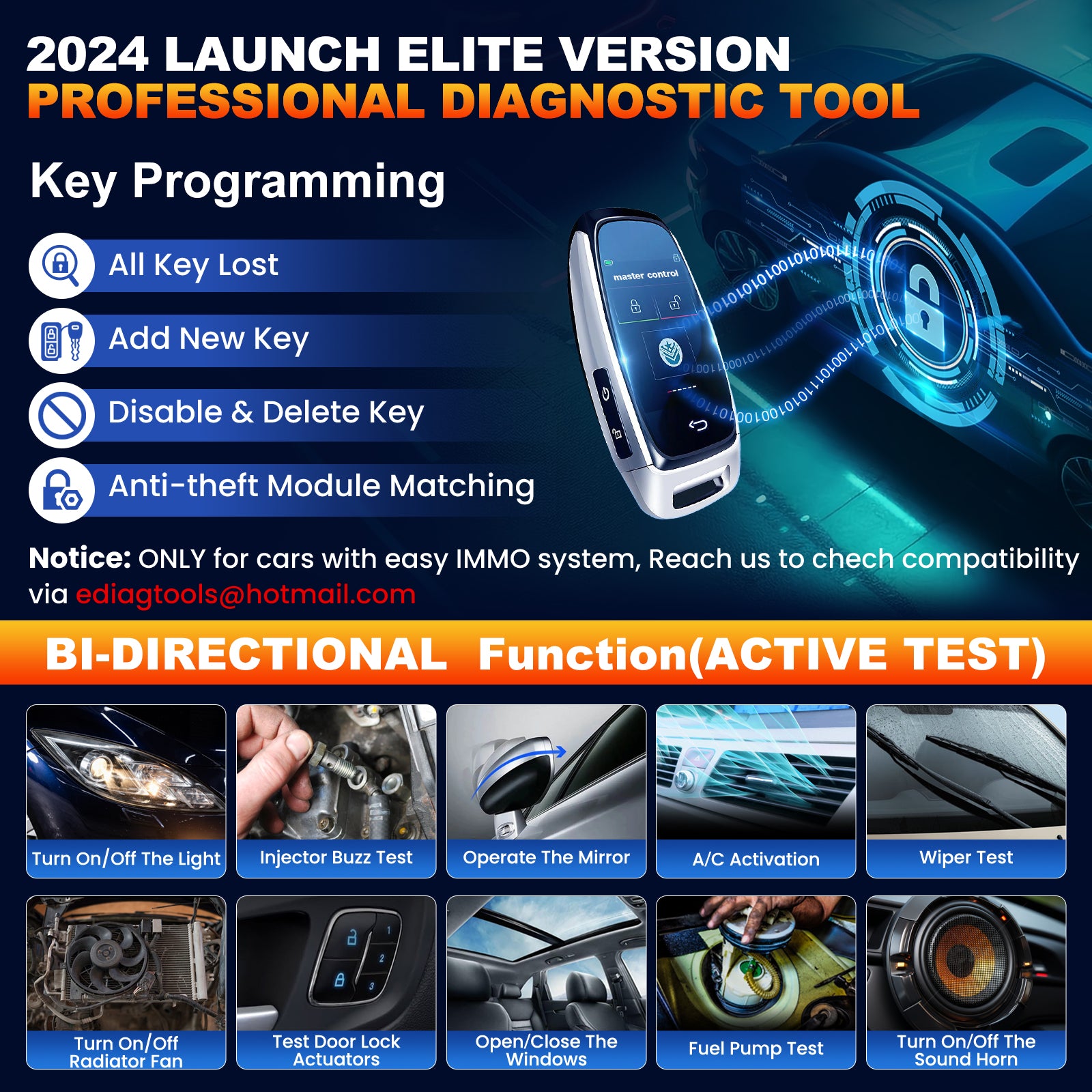 LAUNCH X431 Creader Elite 2.0 for Mercedes-Benz Bidirectional Diagnostic Tool Scanner