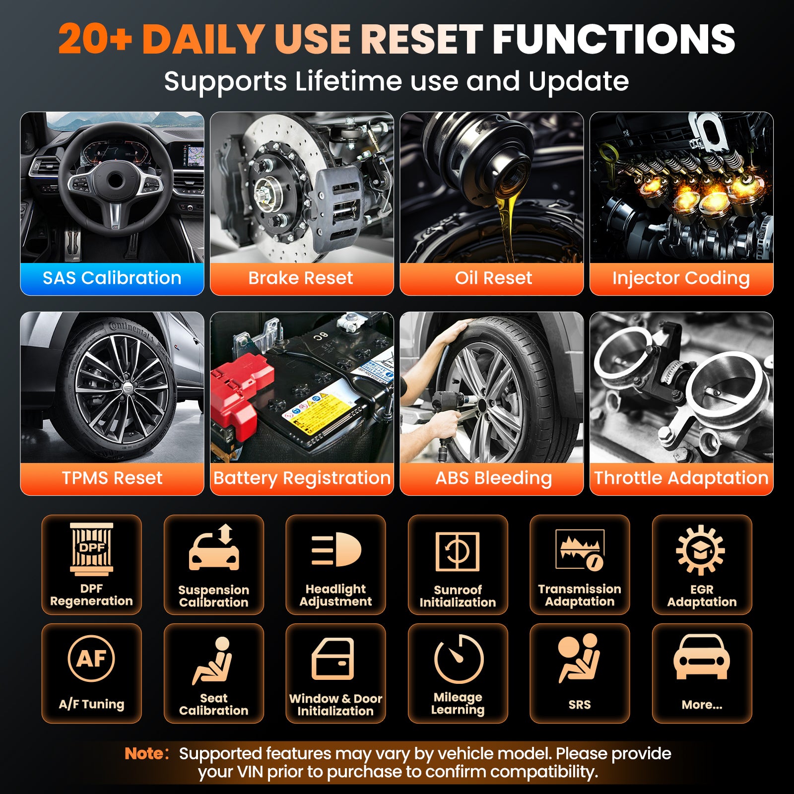 KINGBOLEN S6 Pro Bi-directional Scan Tool with 20 Resets | Lifetime Free Update