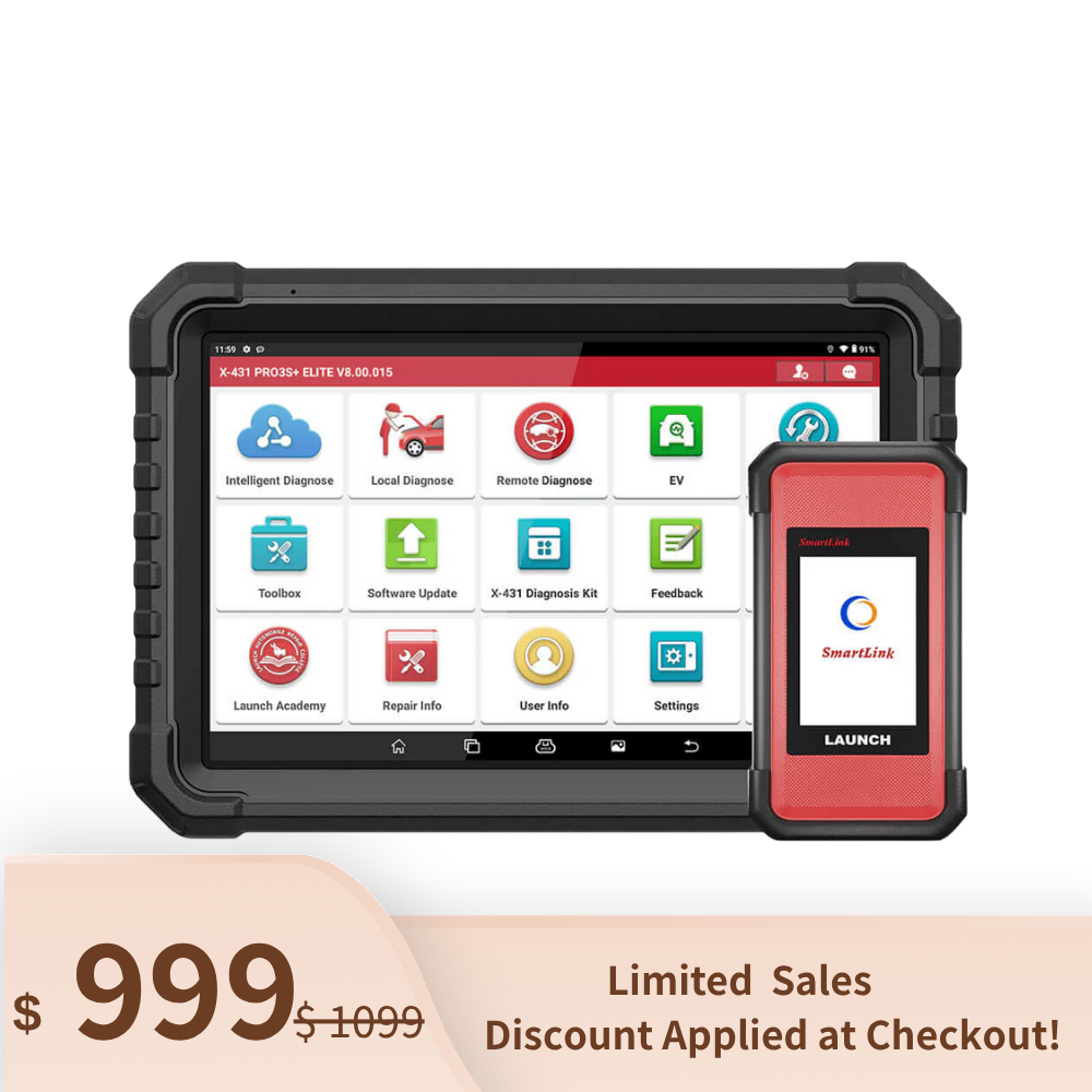 LAUNCH 2025 X431 PRO3S+ Elite SmartlinkC 2.0 Car & HD Truck Bi-Directional and ECU Coding Diagnostic Scan Tool with J2534 Coding,Topology Map