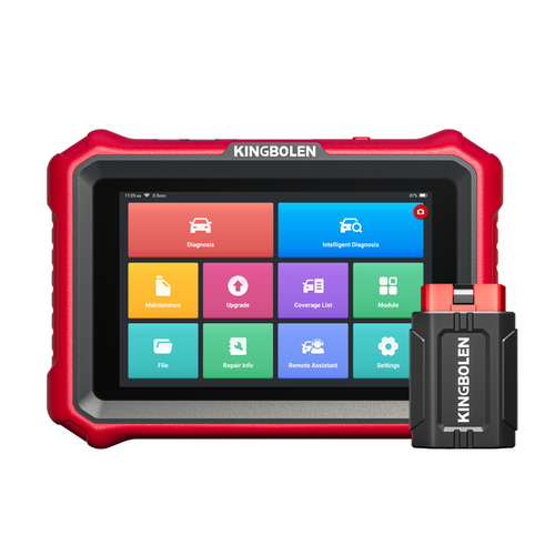 KINGBOLEN K8 PRO：OE-LEVEL Car Diagnostic Tool with Lifetime Free Updates, Bluetooth 8" Wireless Scanner, ECU Coding, Bi-Directional, 34+ Reset, CANFD, DOIP, FCA AutoAuth