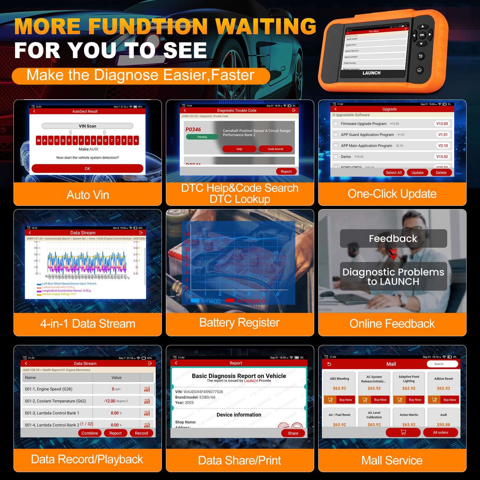 2025 LAUNCH X431 Creader Elite V2.0 - Diagnostic Scanner