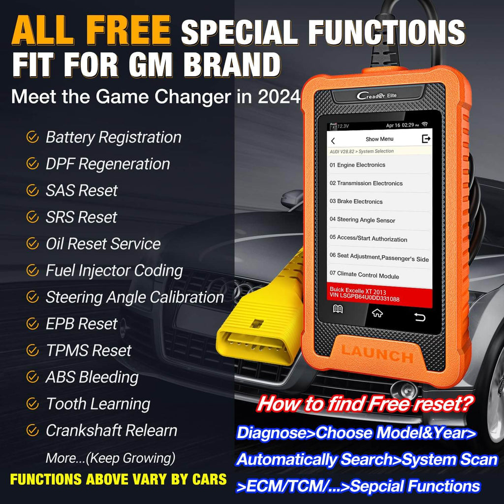 LAUNCH X431 Creader Elite: GM Diagnostic Tool