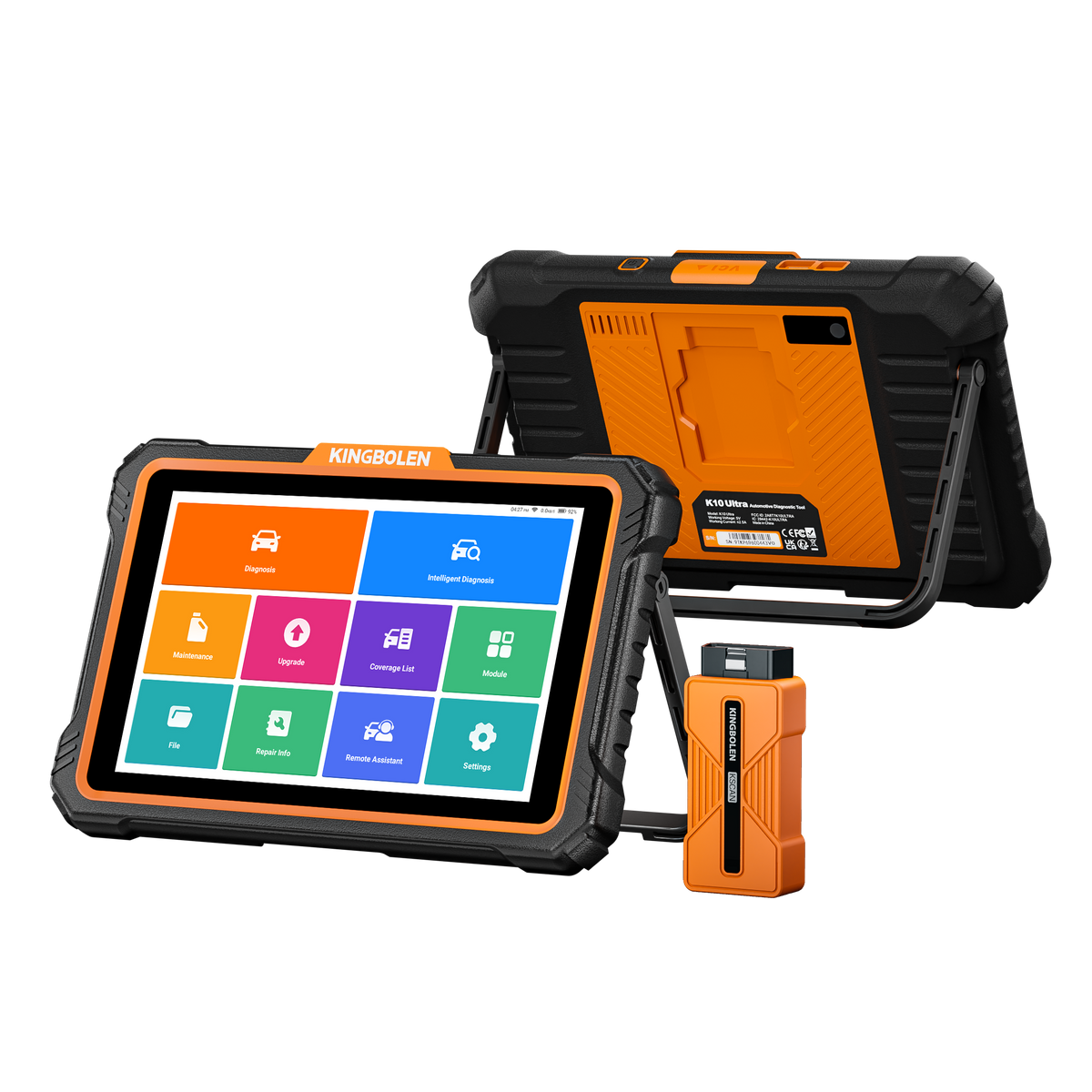 KINGBOLEN K10 Ultra J2534 Scan Tool | OE-Level Bi-Directional Diagnostics & ECU Programming