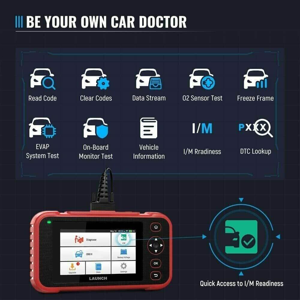LAUNCH® CRP123i OBD2 Scanner ABS SRS Code Reader Check Engine Car Diagnostic Tool