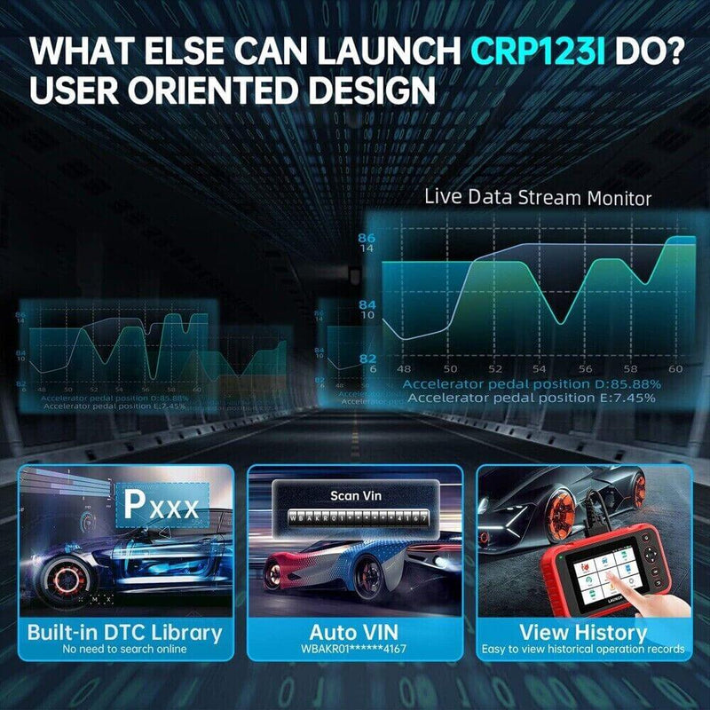 2023 Newest LAUNCH CRP123I OBD2 Scanner, Lifetime Free
