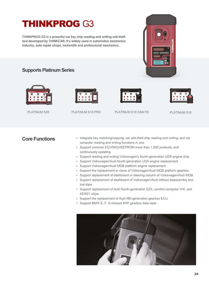 THINKCAR® PROG 3 - Professional Immobilizer, Key Programmer and Automotive Diagnostic Equipment