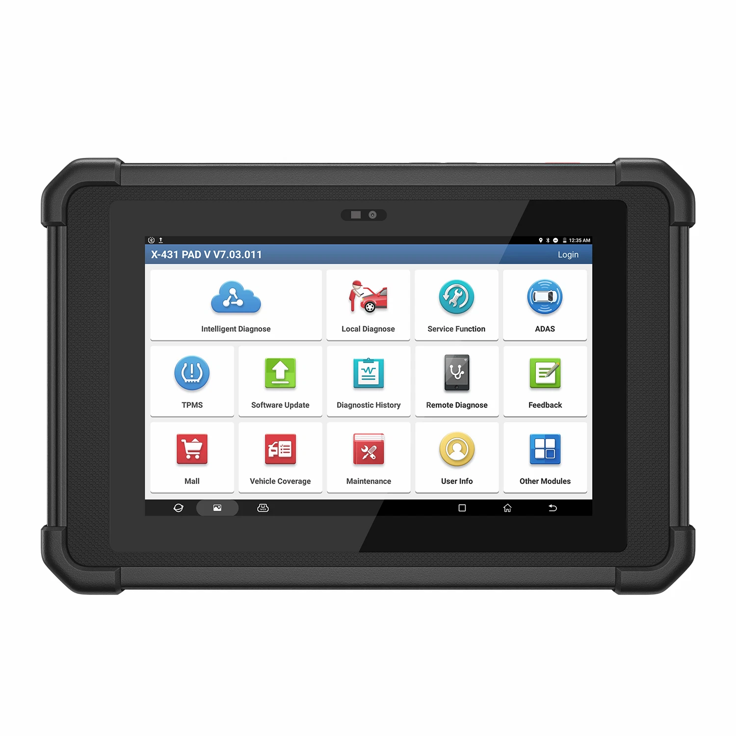 Launch X431 PAD V 2025 – Full System Diagnostic Scanner with Bi-Directional Control, J2534/D-PDU/RP1210, CAN FD & DOIP Support, ECU Coding, Topology Mapping – Compatible with Heavy-Duty Trucks & EVs, 60+ Reset Functions