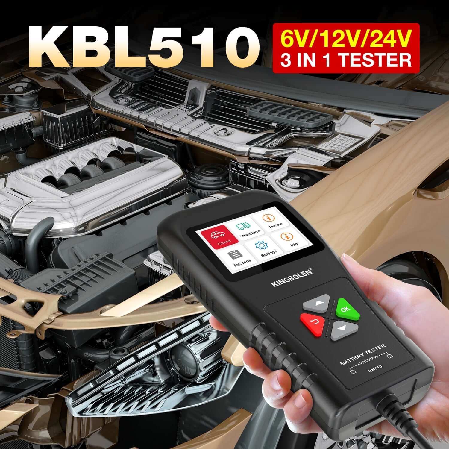 Kingbolen Bm580 Autobatterietester 12v 6v Cca Stromkreistester