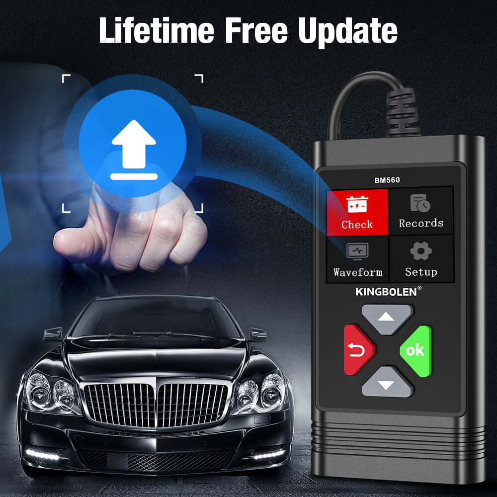 KINGBOLEN BM560 6V 12V car battery tester is lifetime update