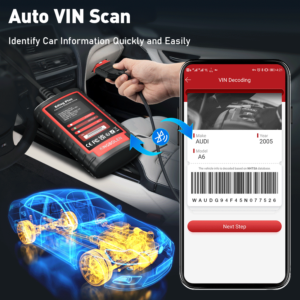 KINGBOLEN® Ediag Plus Bidirectional CAN-FD OBD2 Scanner