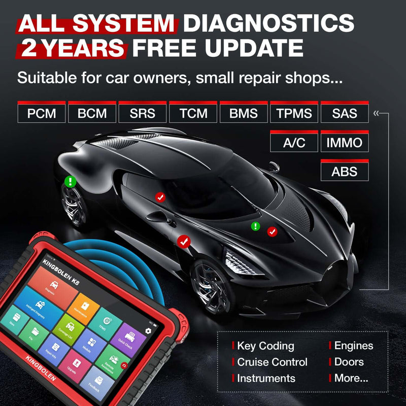 Full System KINGBOLEN EDIAG OBD2 Diagnostic Tool with All Car Brands License