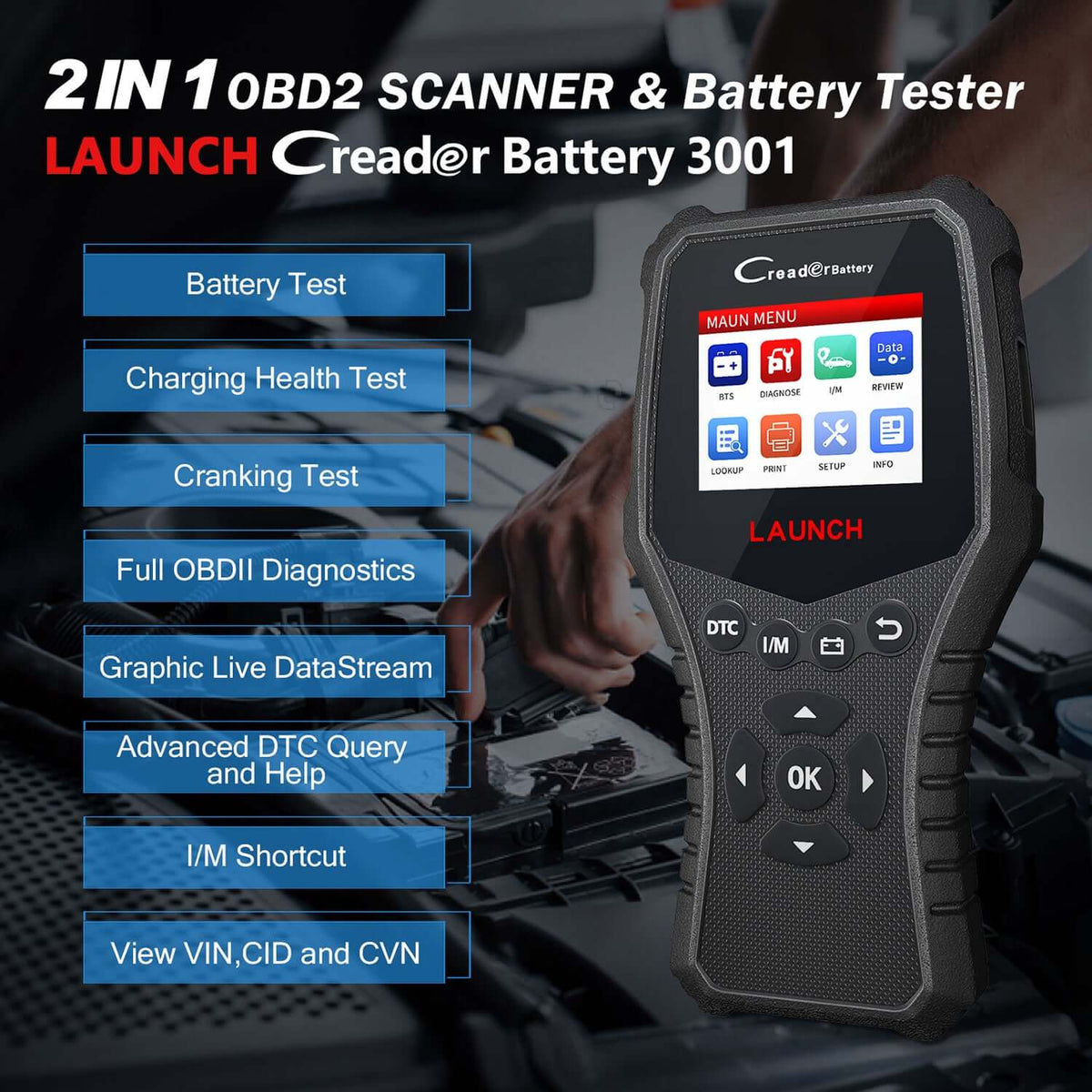 Scanner Predator Launch OBD2 Scanner