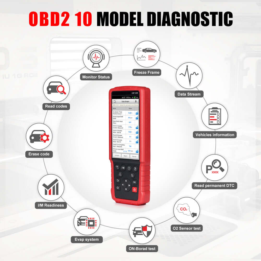 LAUNCH CRP429C OBD2 Scanner for 4 Systems with 15 Reset Functions