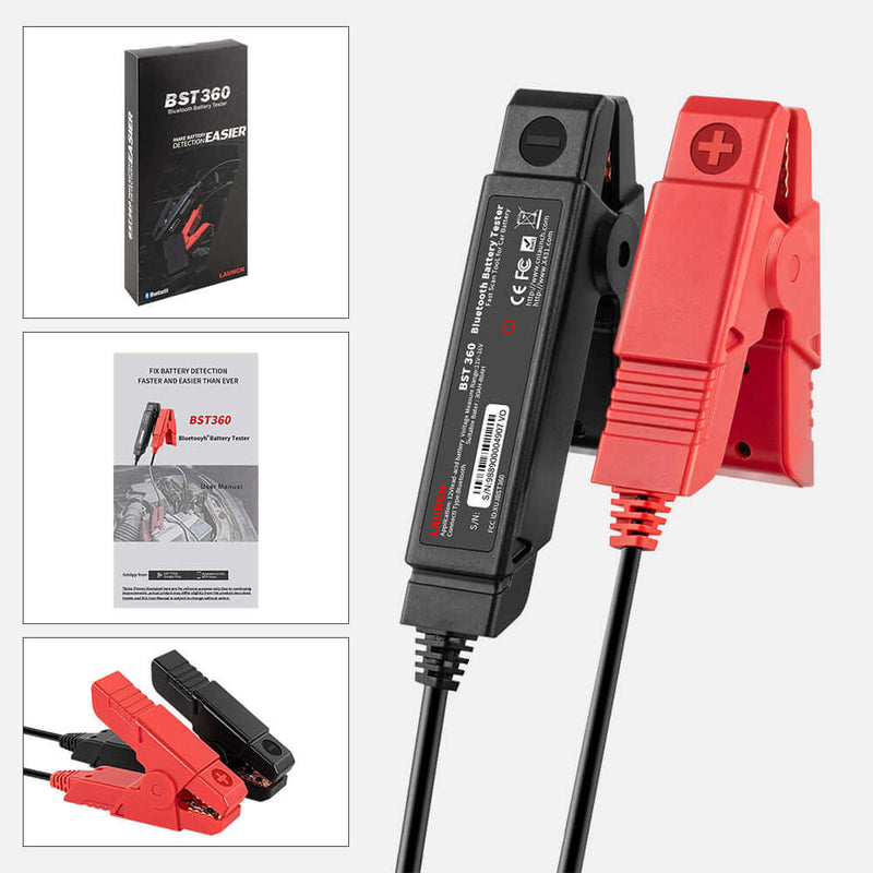 LAUNCH BST360 6V 12V Bluetooth Battery Tester,package list