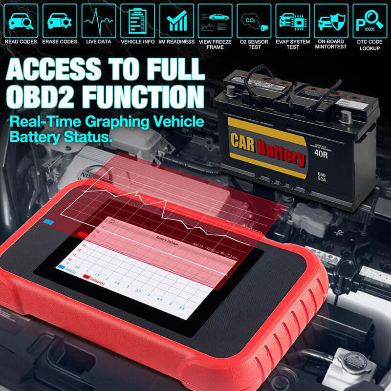 LAUNCH CRP123E ABS SRS AT ENG Scanner,Full OBD2 Functions