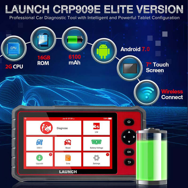 LAUNCH CRP909E All System Code Reader,good hardware