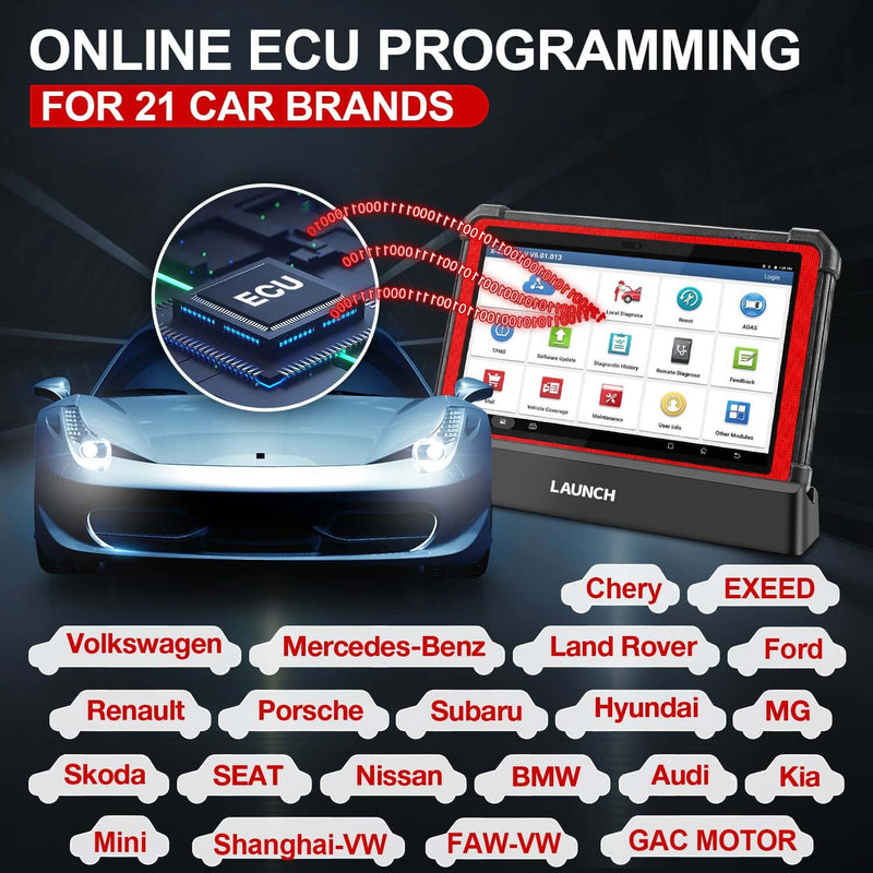 Launch X431 PAD V ECU Online Programming Car Diagnostic Tools