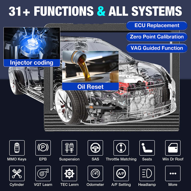 LAUNCH X431 PROS Car Diagnostic Scanner Full System Key Coding Bidirectional