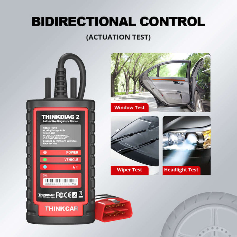 THINKCAR ThinkDiag 2 has Bidirectional Control Functions