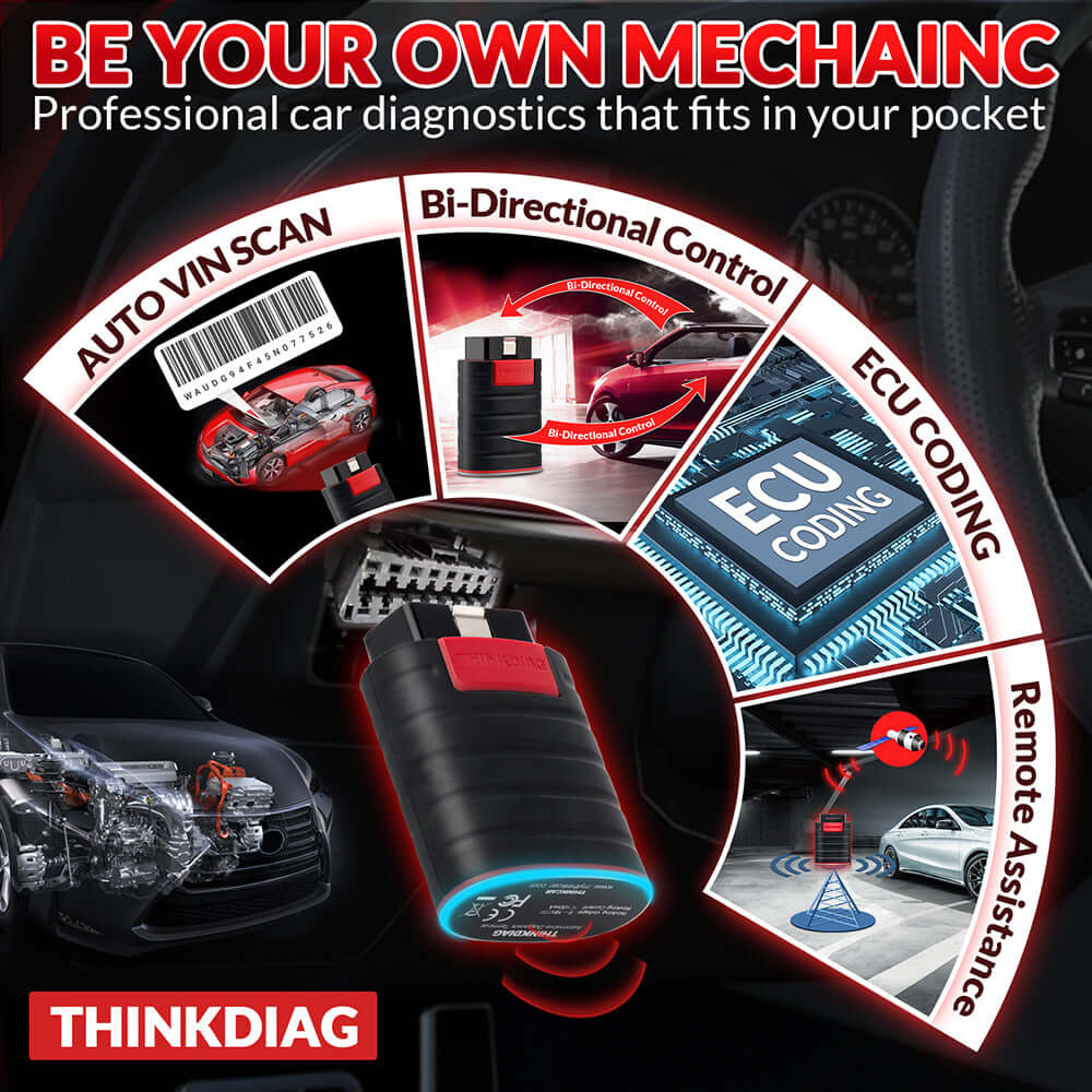 THINKCAR Thinkdiag Bluetooth Auto All Systems OBD2 Scanner