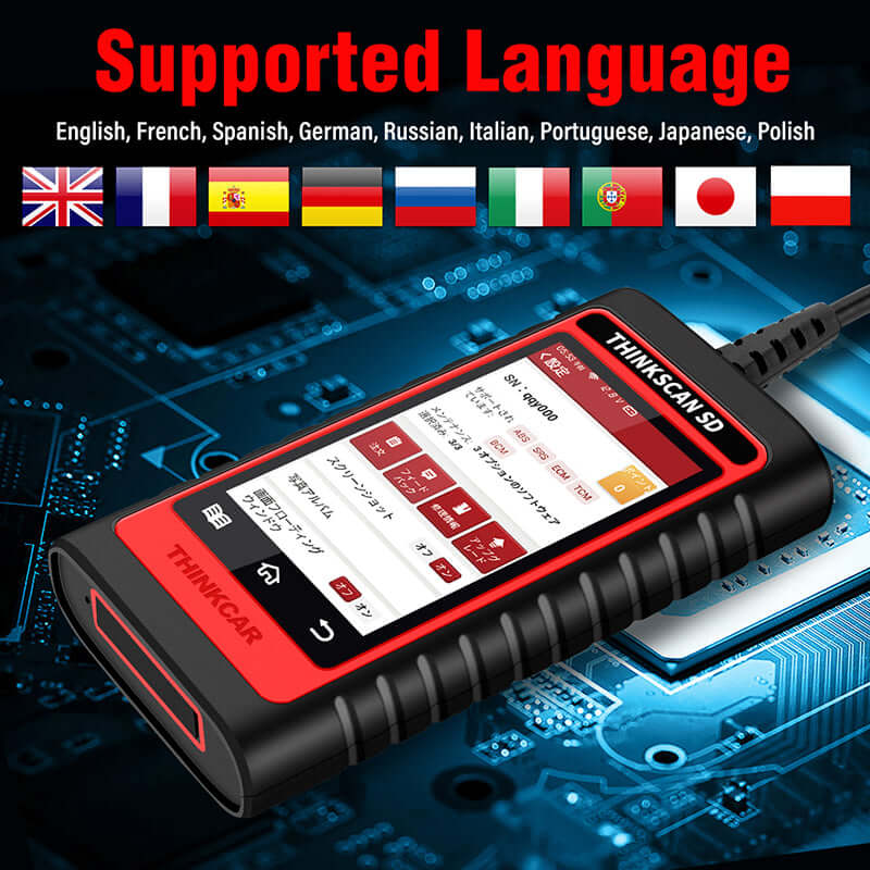 THINKCAR Thinkscan SD2/SD4/SD6 Multiple Systems OBD2 Scanner,9 languages