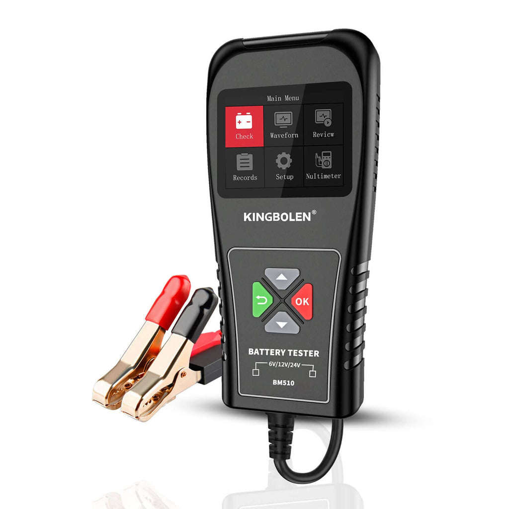 KINGBOLEN® BM510 Battery Tester for 6V 12V 24V Batteries
