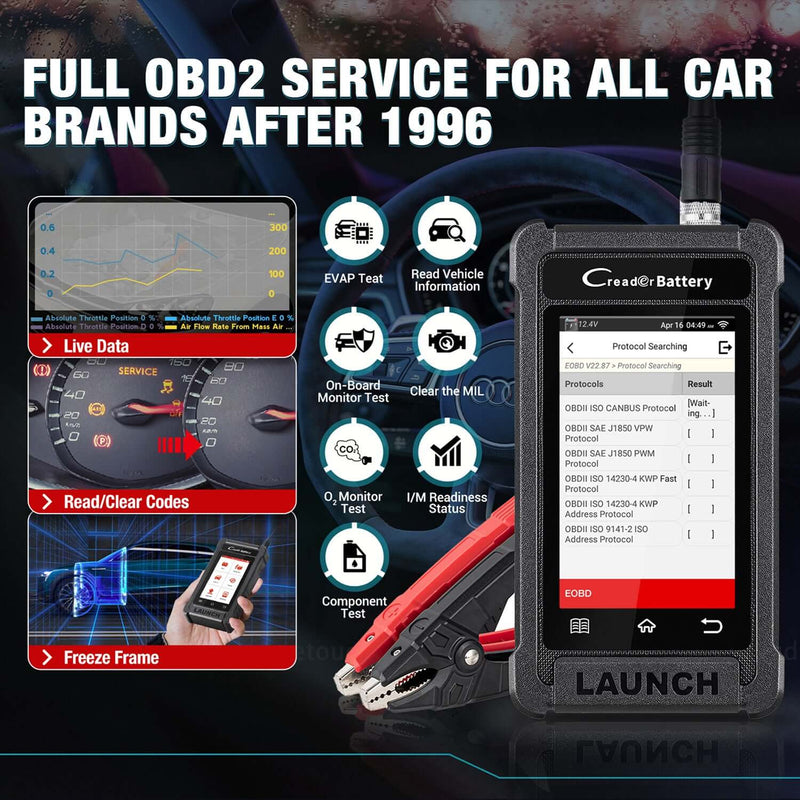 LAUNCH CRB5001 Car Diagnostic Tool and Battery Tester