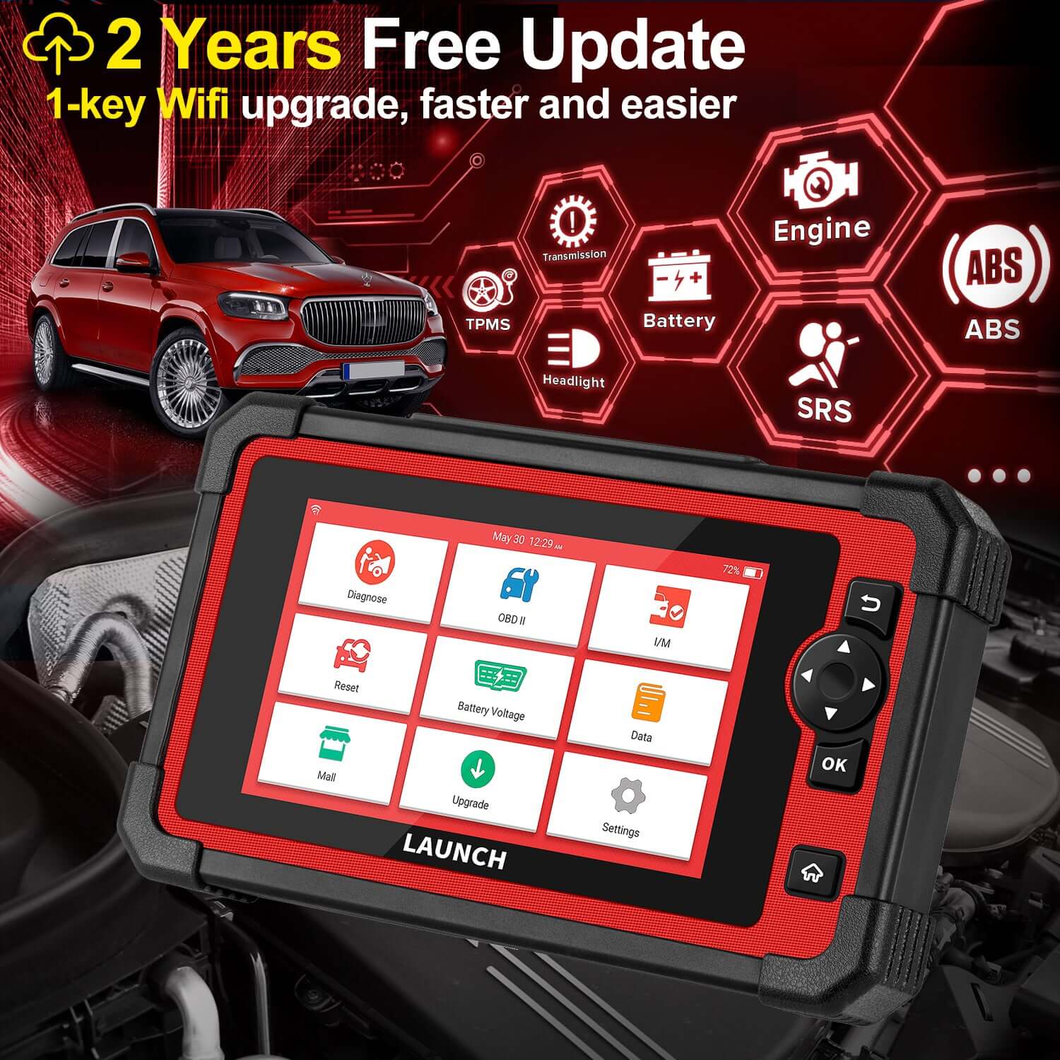 LAUNCH CRP919E CAN-FD OBD2 Sanner with Bi-directional ECU Coding Functions
